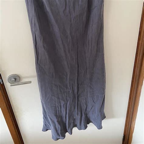 Nude Lucy Grey Cupro Maxi Skirt Size Xl Never Depop