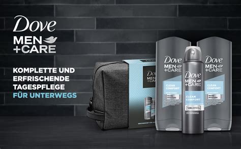 Dove Men Care Geschenkset Clean Comfort Pflegedusche X2 Deospray In