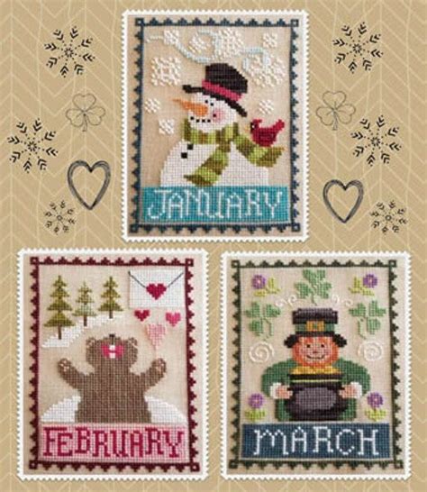 Waxing Moon Designs Monthly Trios Cross Stitch Patterns Choose From