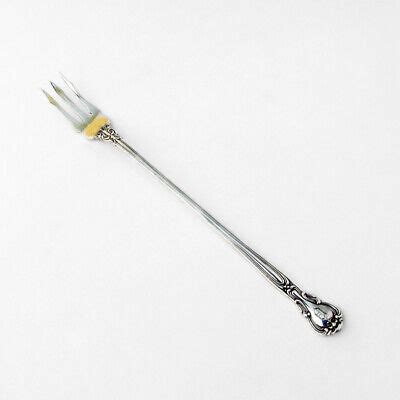 Chantilly Pickle Olive Fork Gorham Sterling Silver Pat Mono O Ebay