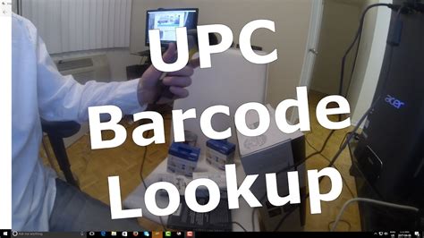 Upc Barcode Lookup For Home Inventory Youtube