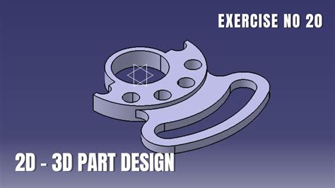 Catia Design For Beginners Exercise 21 I Catia V5 Tutorial Exercise I Part Design I Autocad