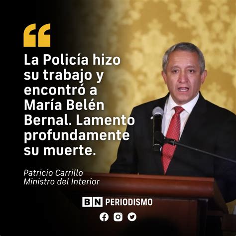 Bn On Twitter El Ministro Patricio Carrillo Se Pronunció Tras El