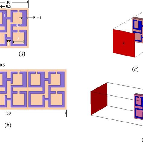 The Proposed Metamaterial Unit Cell Structure A Unit Cell Geometry