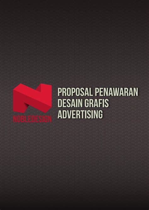 Proposal Penawaran Pembuatan Desain Grafis