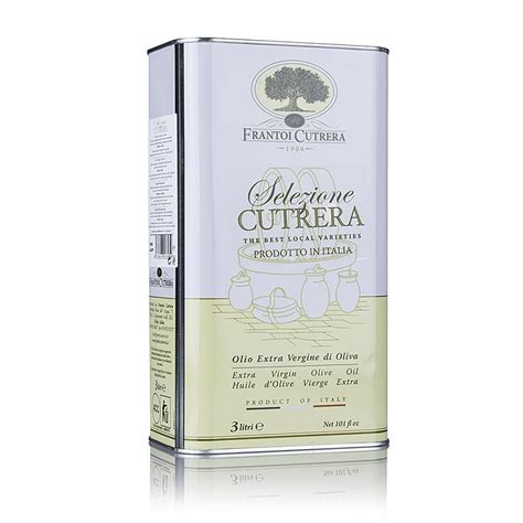 Frantoi Cutrera Selezione Cutrera Extra Virgin Olive Oil Tin, 3 Liter ...