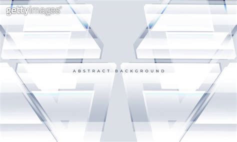 White And Gray Modern Abstract Horizontal Background With Geometric