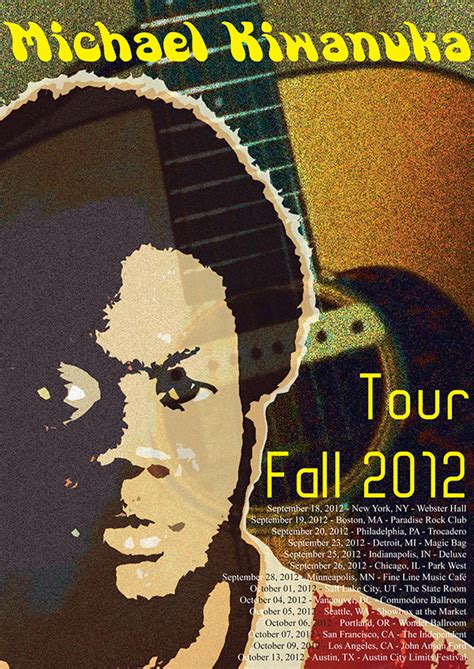 Michael Kiwanuka - Tour Poster 2012 on Behance