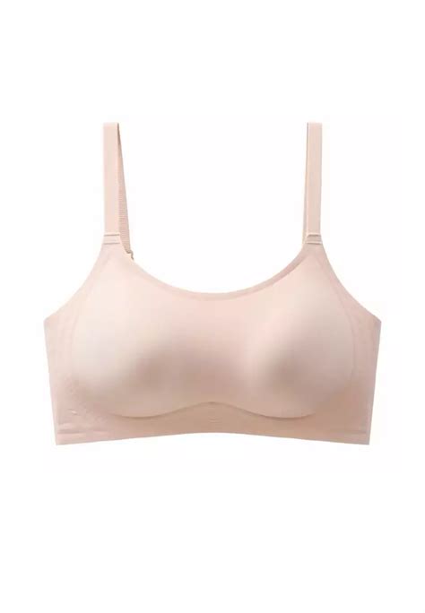 Buy Kiss Tell Premium Layla Seamless Wireless Bra In Nude Online ZALORA Malaysia