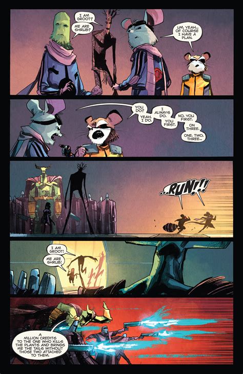 Read Online Rocket Raccoon Groot Comic Issue 3