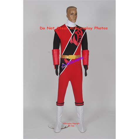 Power Rangers Brody red ranger Red Ninja Steel red cosplay costume ...