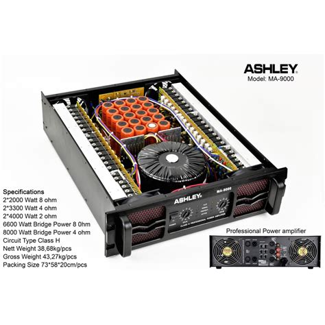 Jual Power Amplifier Ashley Ma Channel Class H Ma Original