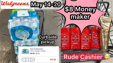 Walgreens Couponing May Water Packs And Money Maker Old