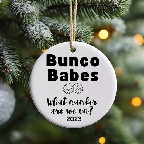 Bunco Christmas Ornaments, Bunco Party Prizes and Gifts, Matching ...