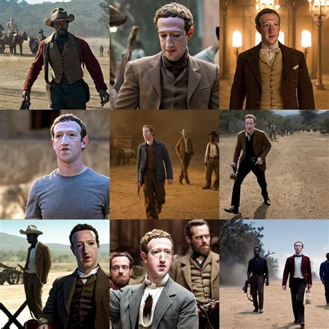 Movie Still Of Mark Zuckerberg In Django Unchained Stable Diffusion