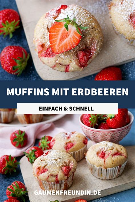 Muffins Mit Erdbeeren Und Dinkelmehl Schnell Und Einfach Rezept In