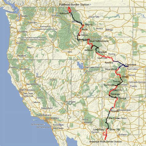 Continental Divide Trail Colorado Map | secretmuseum