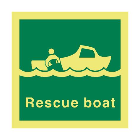 Rescue Boat Imo Safety Sign Pvc Safety Signs