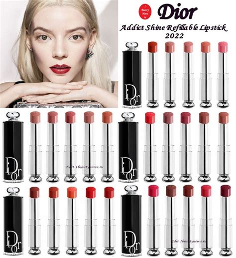 Dior Addict Shine Refillable Lipstick 2022 | Помада dior, Губная помада ...
