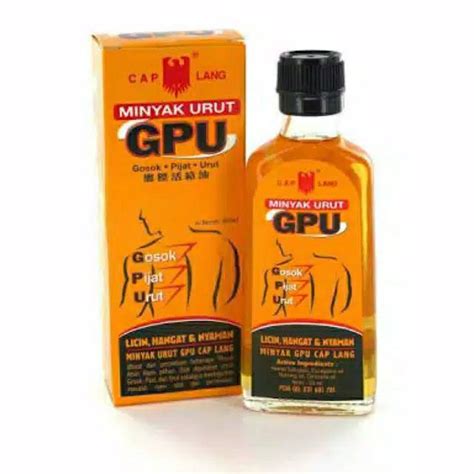 Jual GPU Minyak Urut 10 Ml 60 Ml GPU Krim 150 G Shopee Indonesia