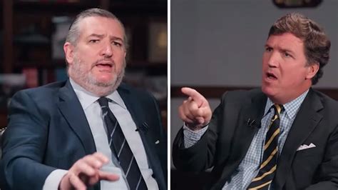 Tucker Carlson Calls Ted Cruz a Sleazy Feline in Bizarre Interview Moment