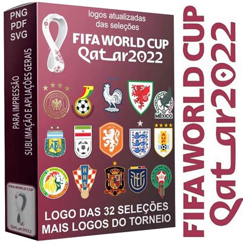 Pacote Arquivos Copa Do Mundo Qatar 2022 Seleções Elo7