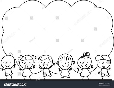 Kids Border Background Stock Vector (Royalty Free) 715111999 | Shutterstock