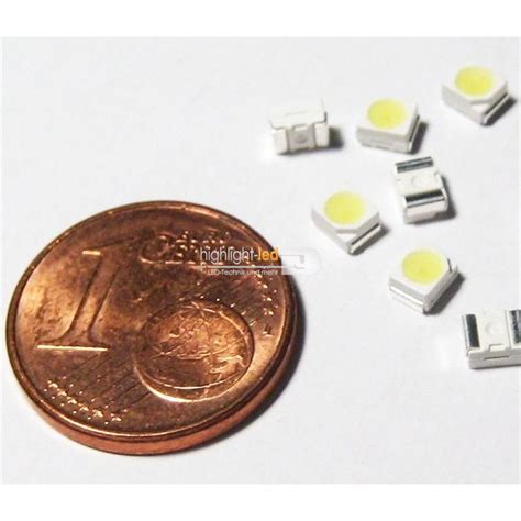 50 SMD LEDs ultra weiß PLCC 2 3528 weiße Typ WTN PLCC2 1300uw white