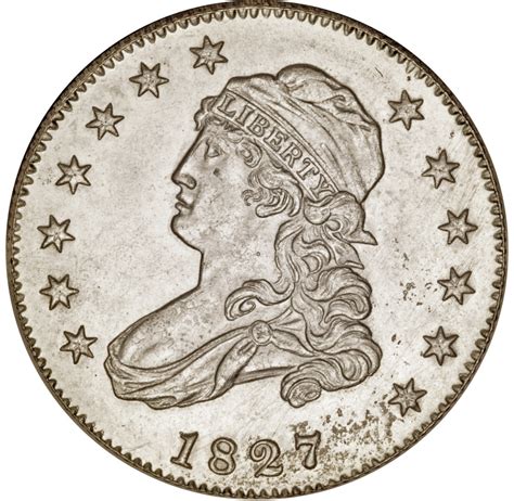 Quarter Dollar 1827 Capped Bust Coin From United States Online Coin Club