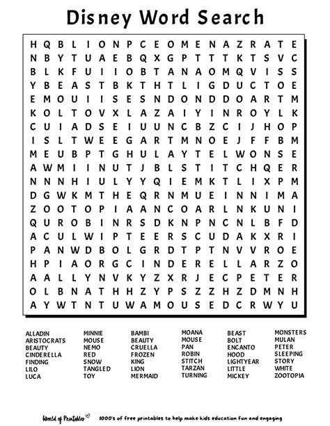 Printable word search – Artofit