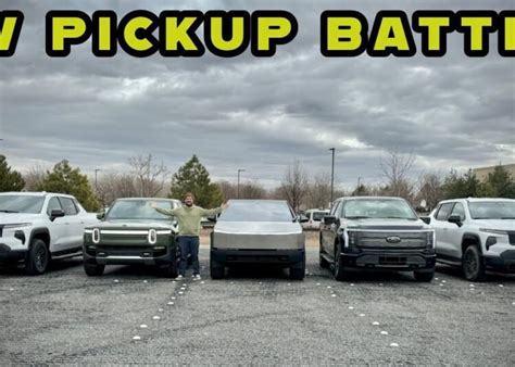 Electric Truck Battle Starts Now Rivian Vs Cybertruck Vs Silverado Ev Vs F 150 Lightning