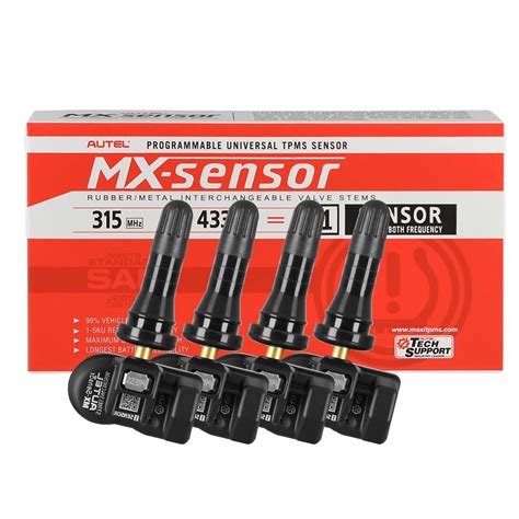 Senzor Tpms Autel 4 X Valva Cauciucmetal Negru Emagro