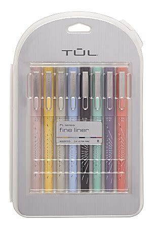 TUL Fine Liner Pastel Felt Tip Pens Ultra Fine 0.4 mm Assorted Barrel Colors Assorted Ink Colors ...