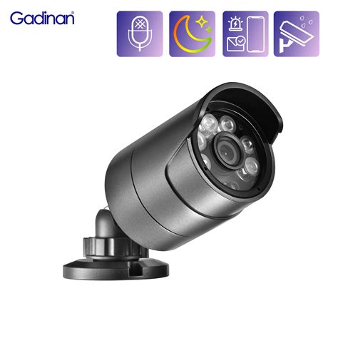 Gadinan Mp K Poe Ip Camera Outdoor Ai Motion Detection Video