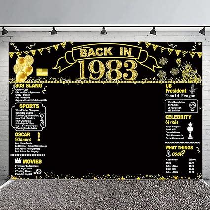 Amazon Darunaxy St Birthday Black Gold Party Decoration X Ft