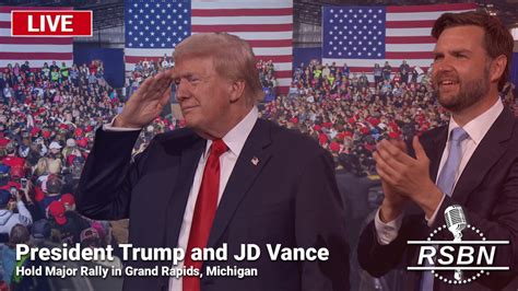 LIVE President Trump And JD Vance Hold Major Rally In Grand Rapids