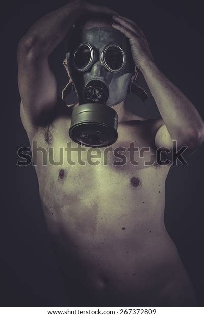 Danger Concept Risk Contamination Naked Man Stock Photo