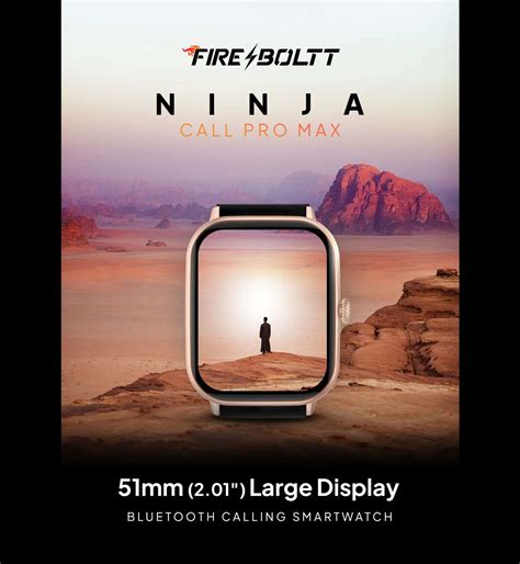 Fire Boltt Ninja Call Pro Max Bluetooth Calling Smart Watch With 120 Sports Modes Ip67 Water