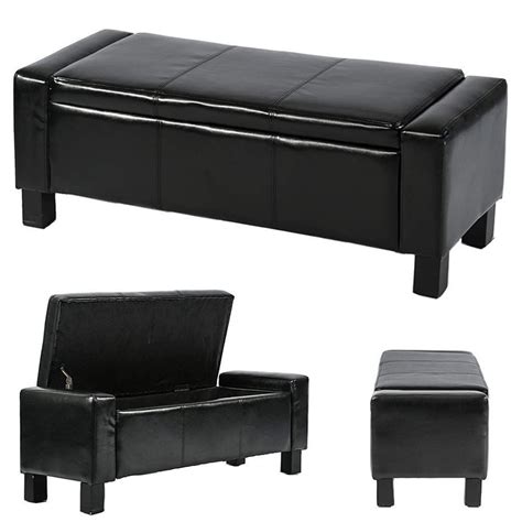 10 Best Black Faux Leather Storage Ottomans