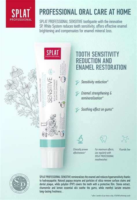 SPLAT® Professional Sensitive toothpaste | SPLAT