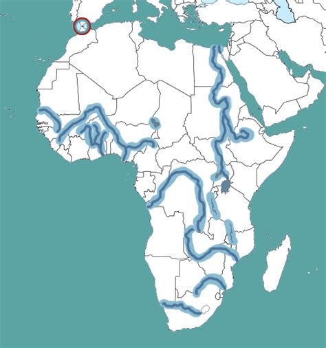 Map Of Africa Bodies Of Water