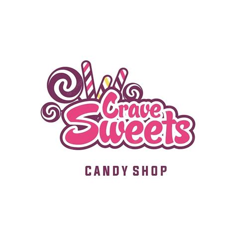 Premium Vector Candy Sweet Vector Graphic Template Candy Shop Logo In Label Emblem Style