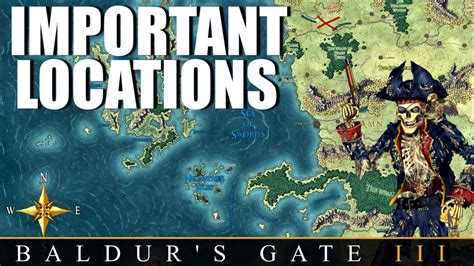 Important Locations On The Map Baldurs Gate 3 Youtube