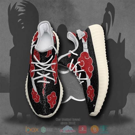 HOT Akatsuki Cloud Black Naruto Anime Yeezy Sneaker Express Your Unique Style With BoxBoxShirt