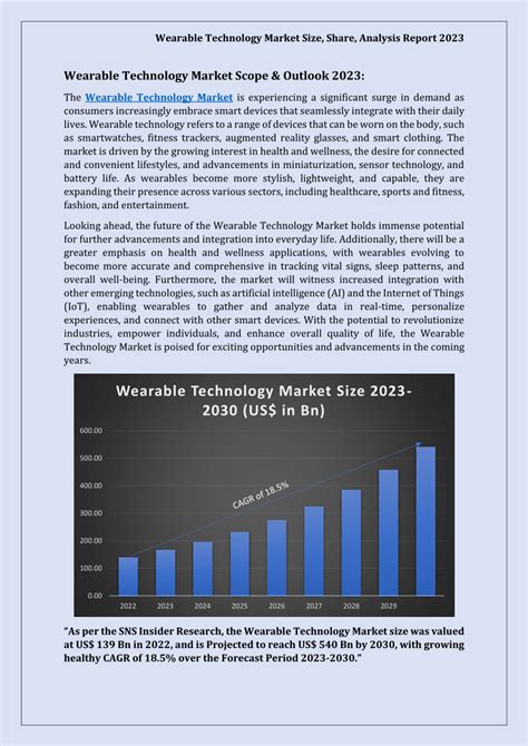 Pdf Wearable Technology Market Size Share Analysis Report