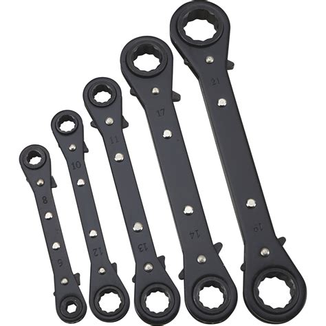 Ironton Ratcheting Box End Wrench Set 5 Pc Metric Northern Tool