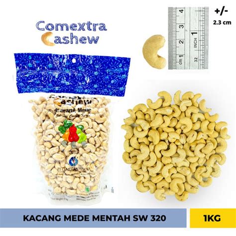 Jual Kacang Mede Mentah Utuh S 320 1 Kg Cashew Mete Mente S320