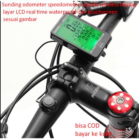 Jual Sunding Odometer Speedometer Sepeda Wireless Display Layar Lcd