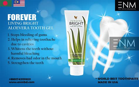 Forever Bright Aloevera Tooth Gel Made In Usa Enmbd