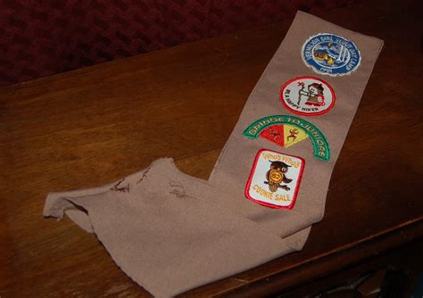 Vintage Brownie Sash With Patches